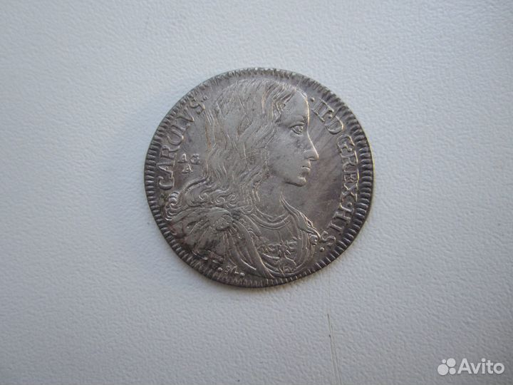 Италия Неаполь 1 тари 20 грано 1689 года Серебро