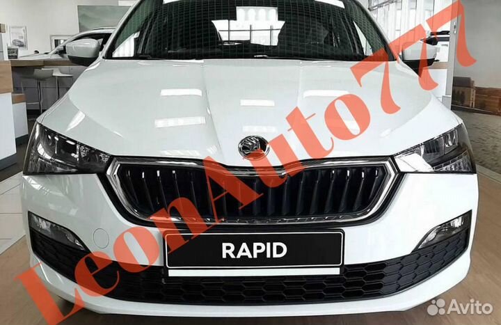 Бампер передний Skoda Rapid 2 2020-2023 белый (11)