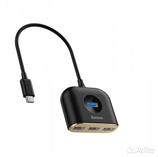 USB-концентратор Baseus Square round 4в1 Новый