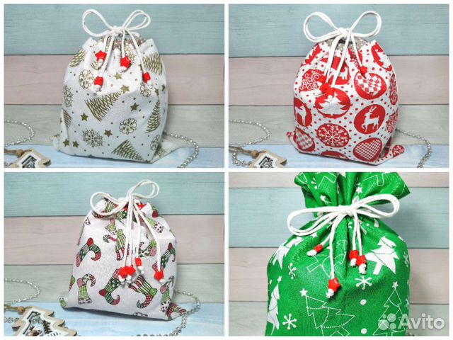 Мешочки новогодние для подарков