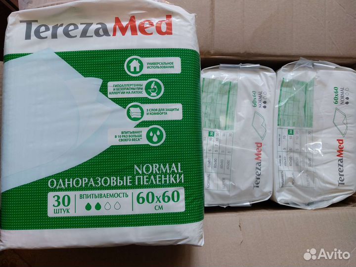 TerezaMed пеленки одноразовые Normal 60/60,30шт