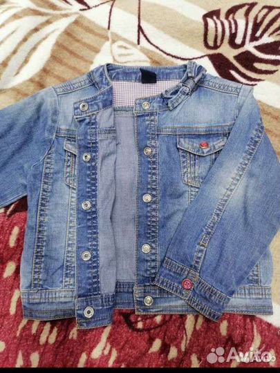 Джинсовая куртка детская 80
