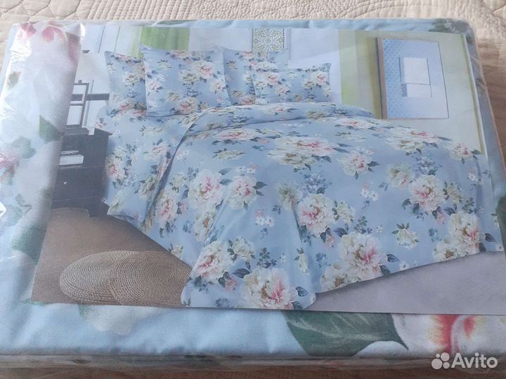 Постельное белье 1.5 спальное новое