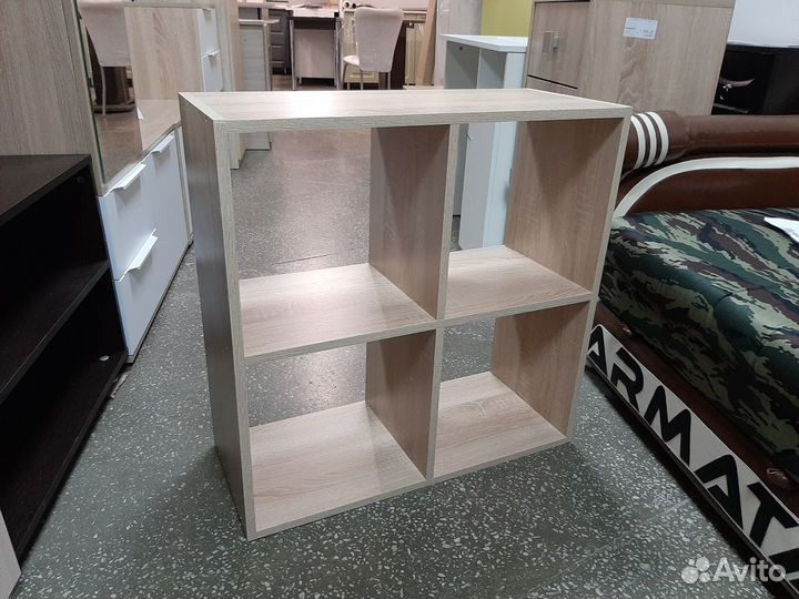 Стеллаж 4 секции дуб сонома