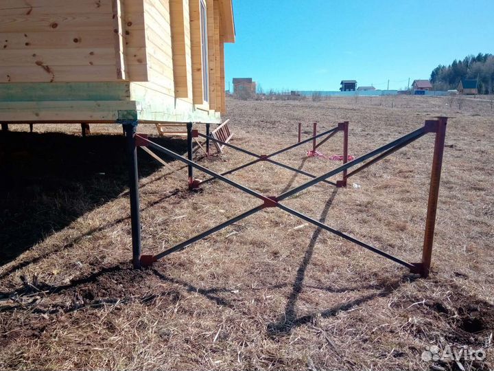 Монтаж винтовых свай