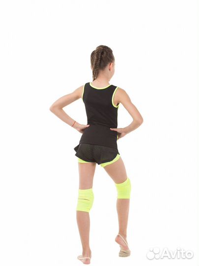 Шорты solo RG768.0-13 чёрный/лайм (р. 36)