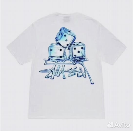 Футболка stussy melted ice tee кубики