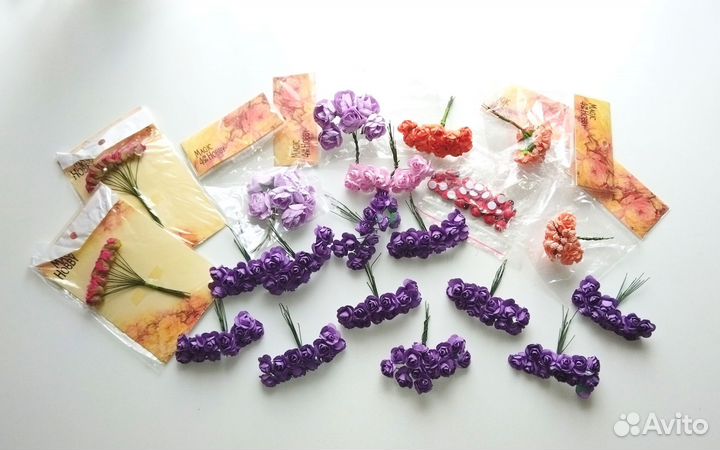 Цветы для скрапбукинга