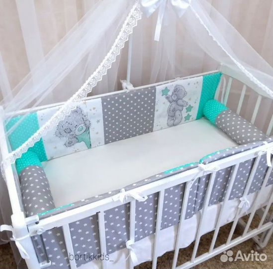 Бортики в детскую кроватку