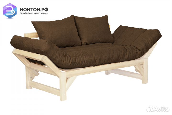 Диван кушетка Амбер-2 темно-коричневый