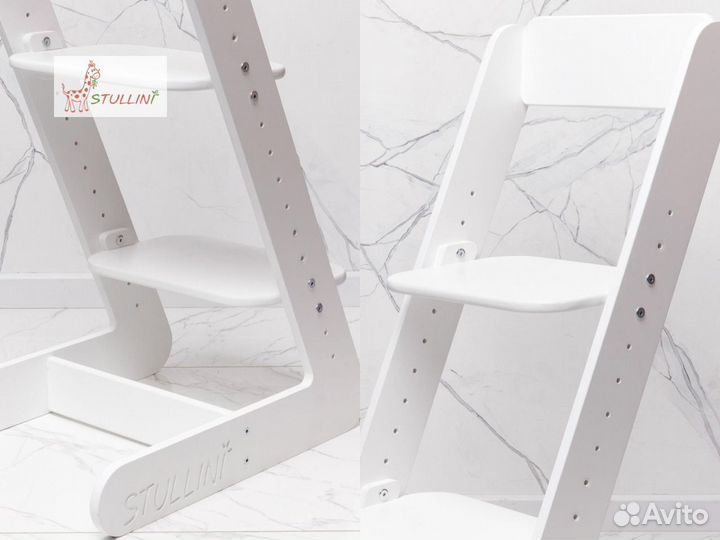 Растущий стул детский Марти. Белый