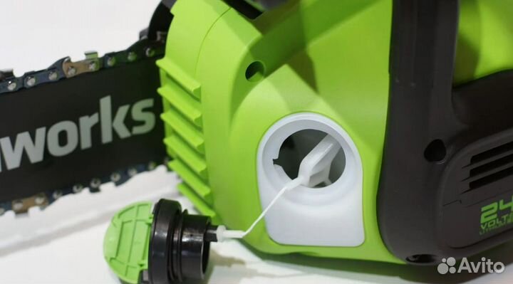 Цепная пила аккумуляторная Greenworks GD24CS30K2