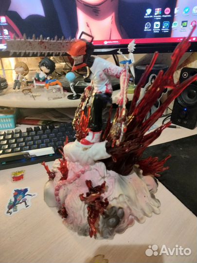 Оригинальная аниме фигурка денжи человек бензопила