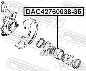 Подшипник ступицы передний nissan Primera P10/P