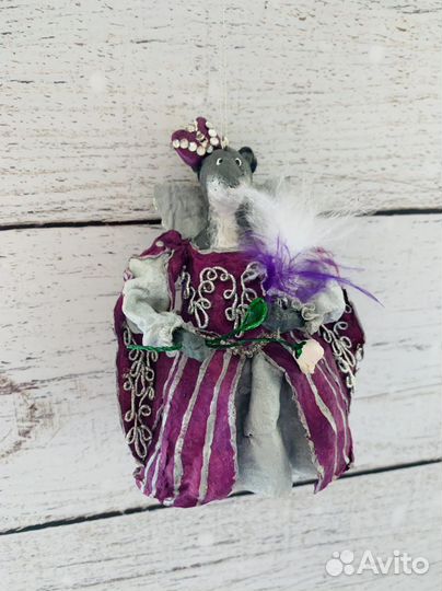 Ватные елочные игрушки