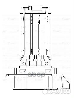 Резистор вентилятора отопителя skoda octavia II