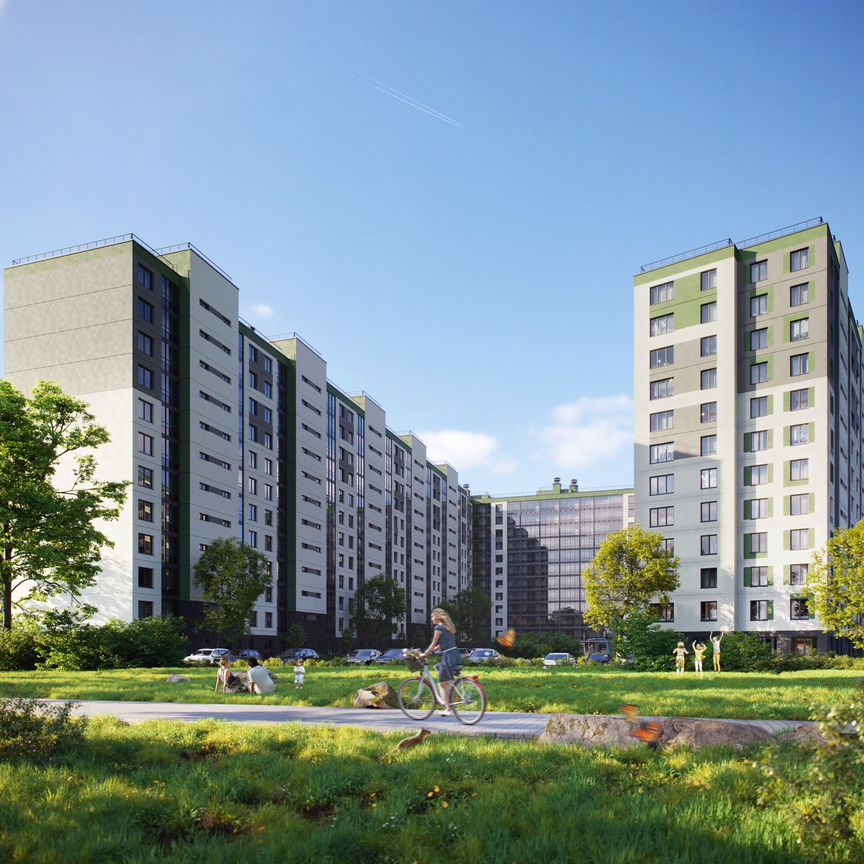 2-к. квартира, 54 м², 2/12 эт.