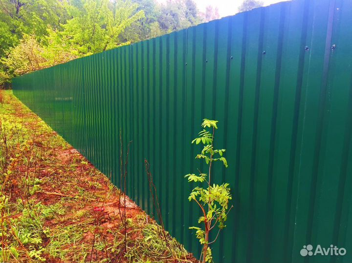 Забор из профнастила