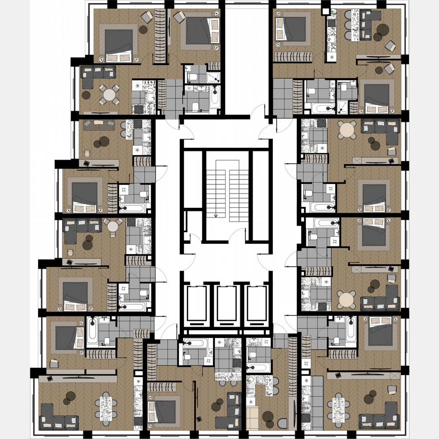 2-к. квартира, 38,5 м², 6/20 эт.