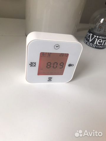 Часы с будильником, термометром IKEA