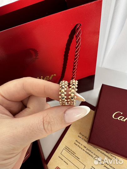 Серьги cartier clash розовое золото