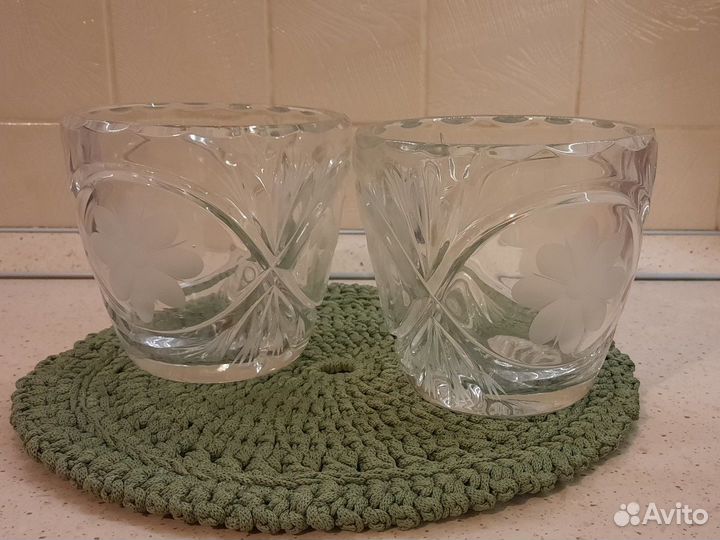 Хрустальная конфетница(комплект)