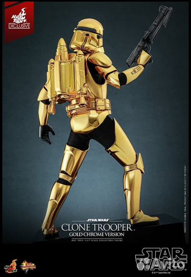 Hot toys Star Wars Clone Trooper Gold Chrome