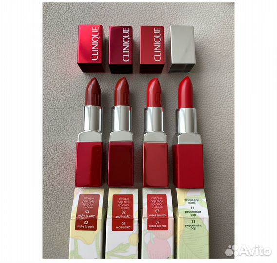 Помада Clinique, Mac, Bobbi brown