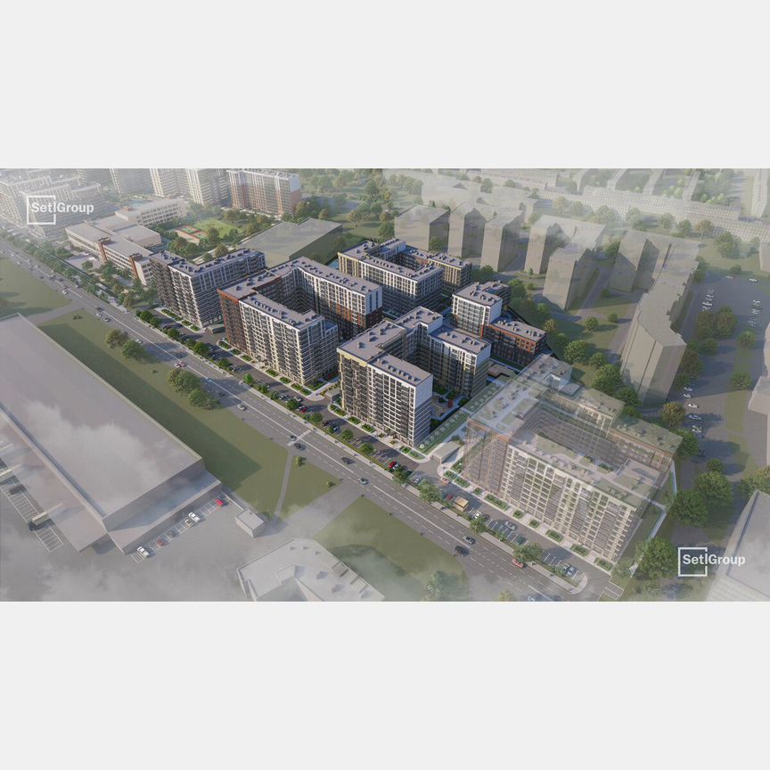 2-к. квартира, 55,7 м², 1/12 эт.