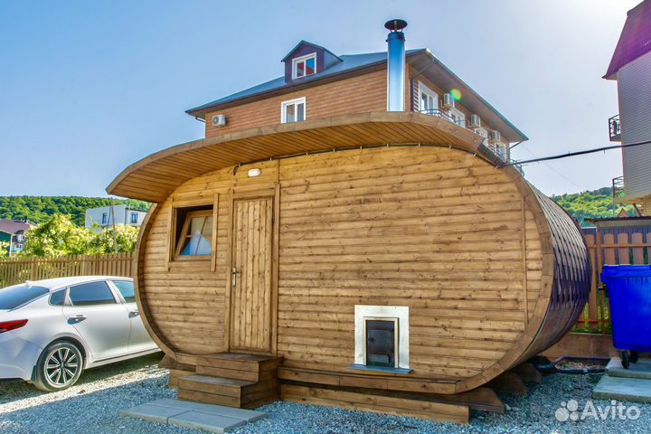 Баня бочка 3х5,5