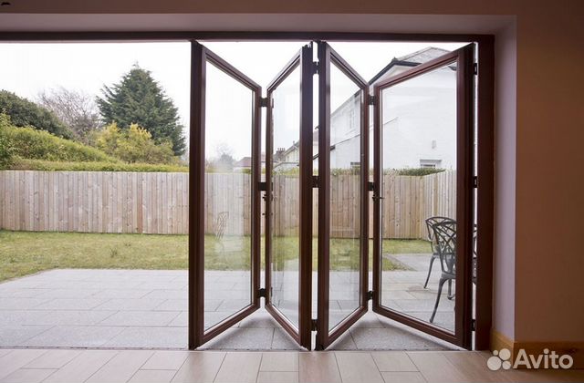 Безрамное остекление гармошка