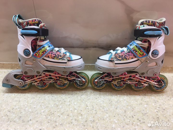 Роликовые коньки детские раздвижные