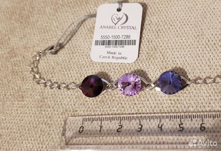 Браслет с кристаллами Swarovski