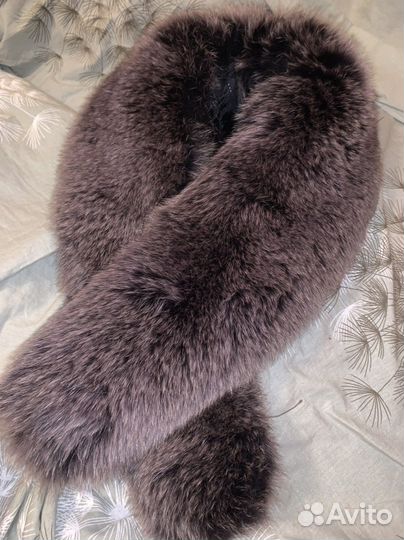 Меховой воротник новый