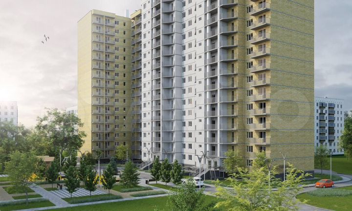 1-к. квартира, 60,3 м², 2/16 эт.