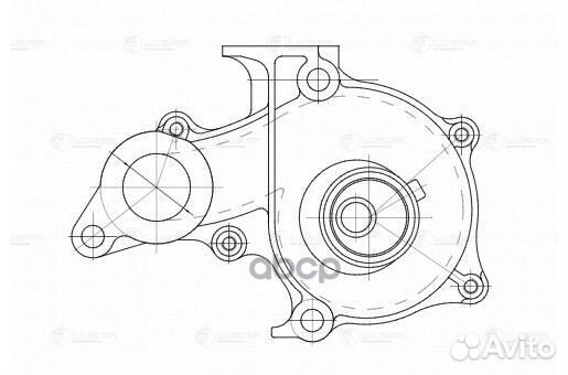 Насос водяной toyota corolla 91- 1.3I/1.5I/1.6I