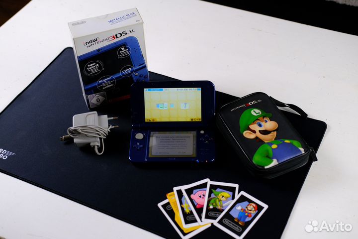 New Nintendo 3DS XL Metallic Blue + Мега игры