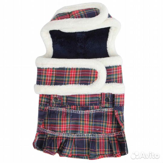 Pinkaholic платье-шлейка в клетку синий