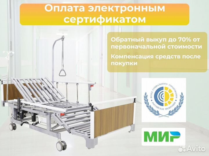 Медицинская кровать функциональная