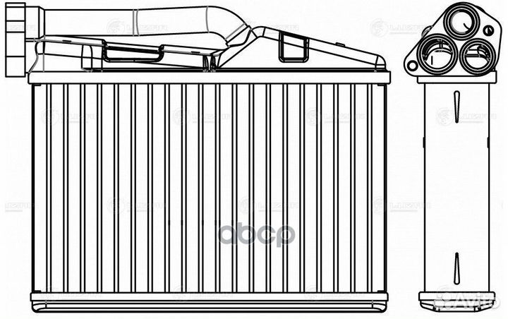 LRH 2605 радиатор печки\ BMW 5 (E39) 95