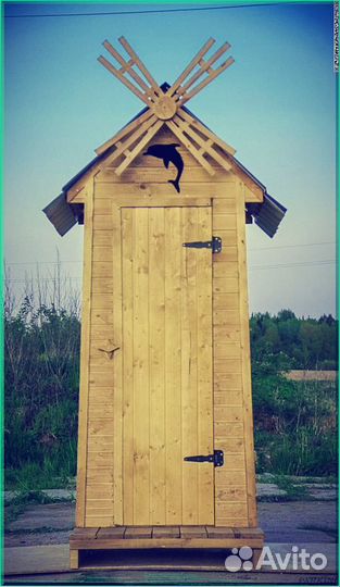 Дачный туалет деревянный NAD