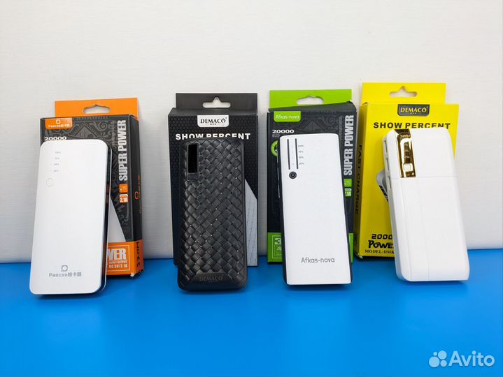 Power bank Snow Percent 4 вида 20000 мач 3 usb