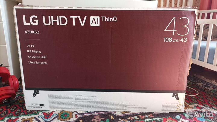 Телевизор LG 43uk6200pla