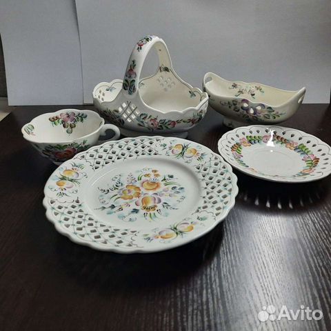 Набор столовой посуды фаянсовый 