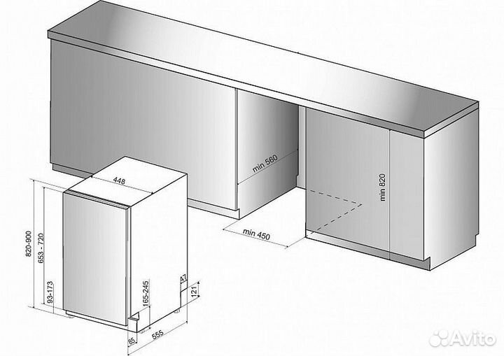 Встраиваемая посудомоечная машина Whirlpool wsic 3