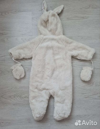 Комбинезон плюшевый 3/6м