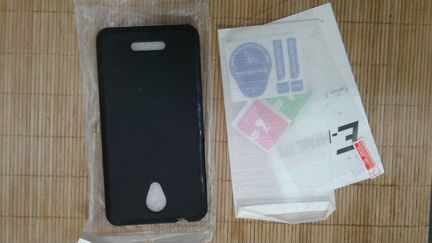 Чехол & закалённое стекло для Alcatel POP4