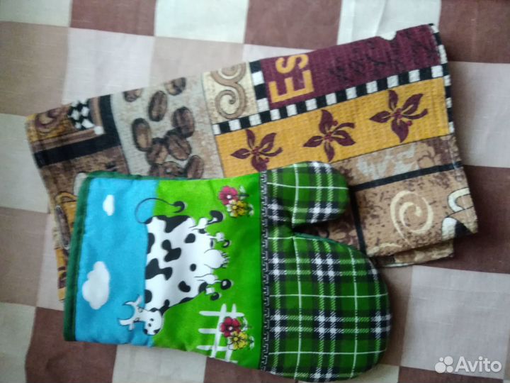 Прихватка для кухни с салфеткой