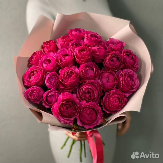 Кустовые розы/пионовидные/доставка Рязань