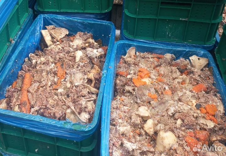 Корм еда животным - курица, говядина, рыба